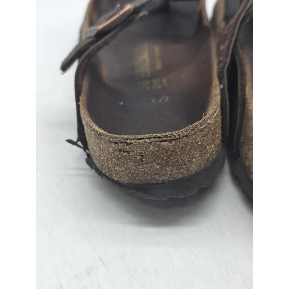 Birkenstock Gizeh Sandals Womens Size 7 EU 38 Brown Thong Cork Footbed Germany - Picture 12 of 16